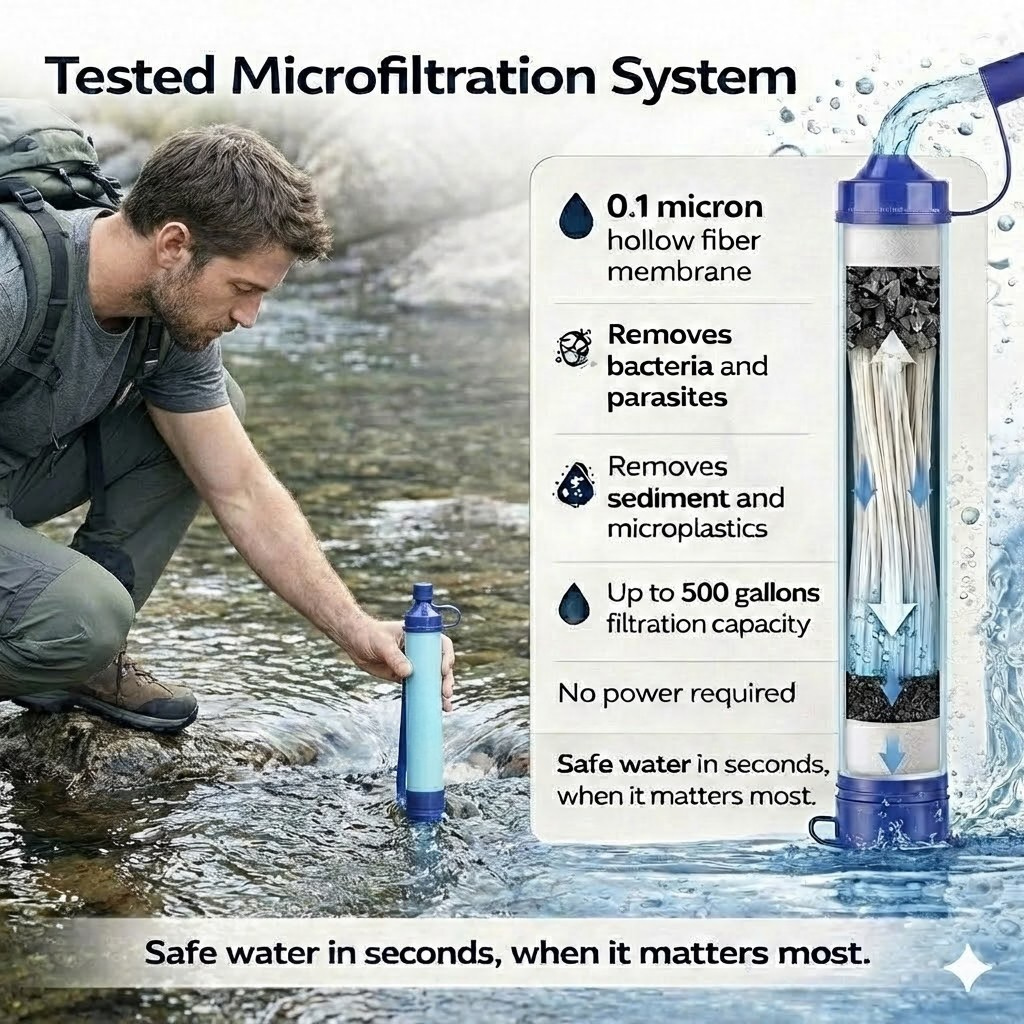 Survival Zone™ Water Filter Straw