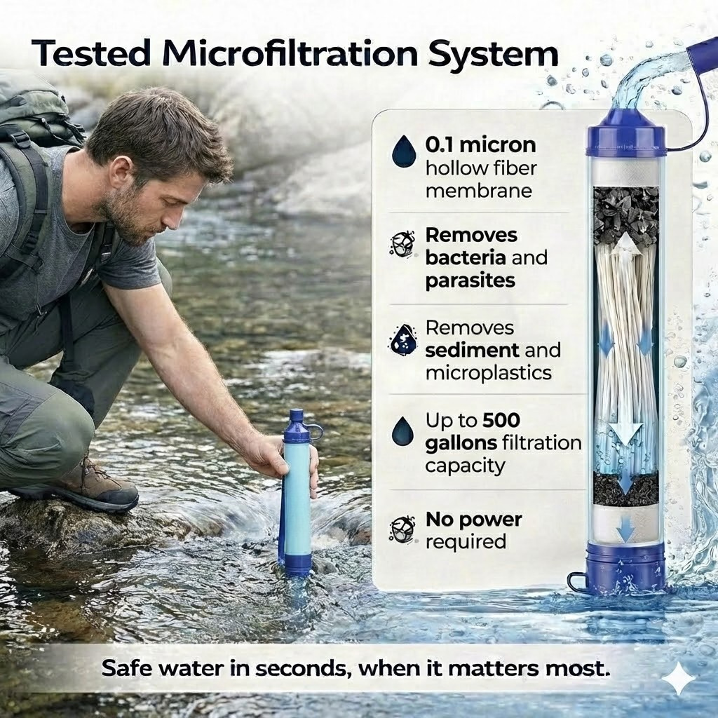 Survival Zone™ Water Filter Straw
